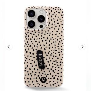 Loopy Mocha Dots phone case